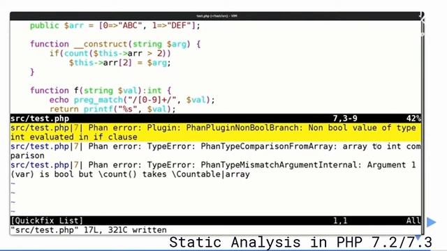 Static Analysis in PHP 7 2 7 3 смотреть онлайн