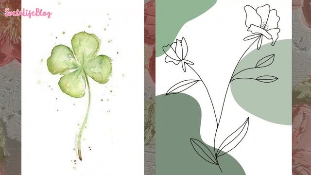 100 цветочных идей для скетчбука | Нежные и красивые скетчи | SvetaLifeBlog смотреть онлайн