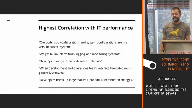 Jez Humble - What I learned from three years of sciencing the crap out of DevOps смотреть онлайн