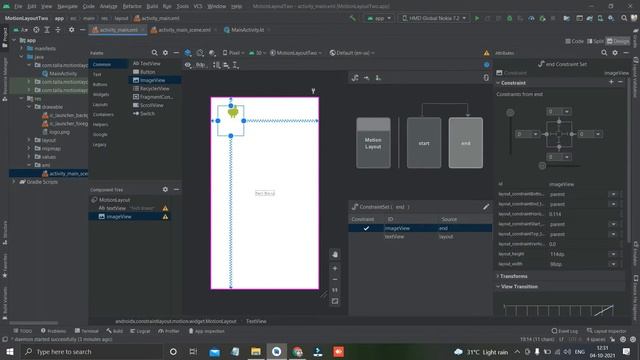 Motion Layout With Smooth Scroll Animation by Converting Constraint Layout to Motion Layout смотреть онлайн