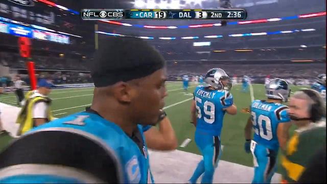 Tony Romo Serves Up an INT to Luke Kuechly, Panthers Score! | Panthers vs. Cowboys | NFL смотреть онлайн