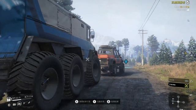 SnowRunner - UAZ 2363 Rescue & Unload Burlak Mobile Crane 6x6 @ Mountain Ridge смотреть онлайн