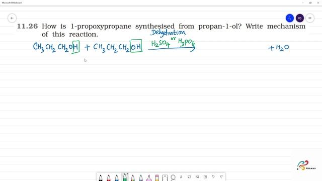 How is 1-propoxypropane synthesised from propan-1-ol? Write mechanismof this reaction. смотреть онлайн