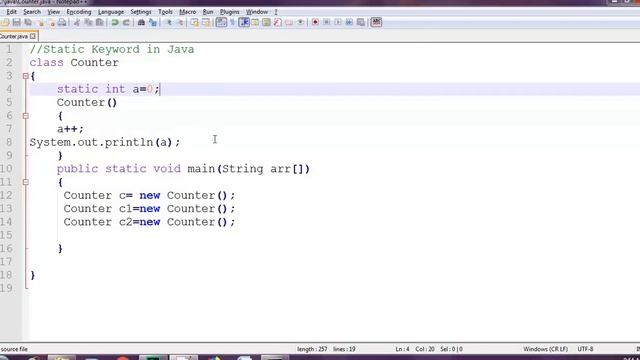 9.2 Static Keyword - Java смотреть онлайн