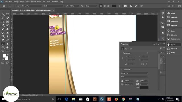 How To Design Product Box Packaging - Photoshop Tutorial смотреть онлайн
