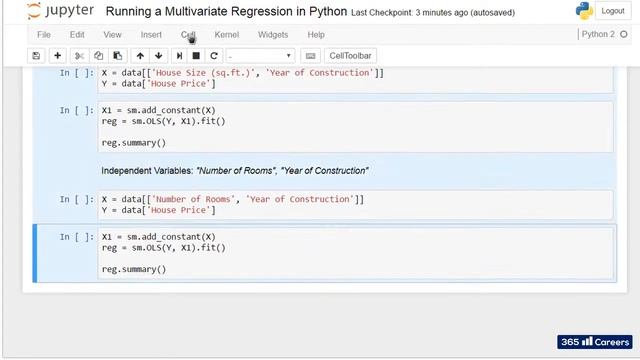 Py 97 Running a Multivariate Regression in Python смотреть онлайн