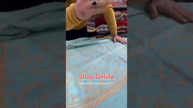 100% Pure Pashmina Stoles with Sozini Hand Embroidery смотреть онлайн