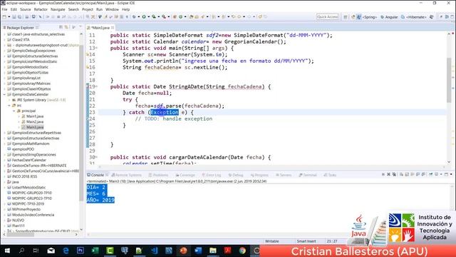 Clase Date SimpleDateFormat y Calendar manejo de fechas en JAVA PARTE 3/3 смотреть онлайн