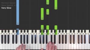 Metallica - Nothing Else Matters - Piano Tutorial EASY - Sheet Music (Synthesia)