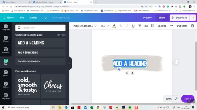 Create a logo on Canva! Easy Canva tutorial for beginners! смотреть онлайн