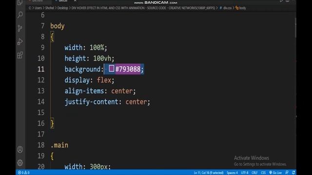DIV HOVER EFFECT IN HTML AND CSS WITH ANIMATION /Web Design/ смотреть онлайн