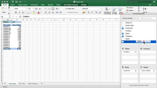 ET5 A1 PivotTable смотреть онлайн