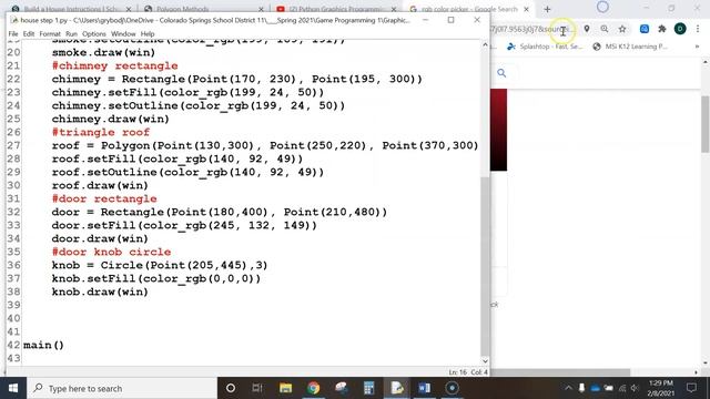 Draw House Step 3 using Python смотреть онлайн