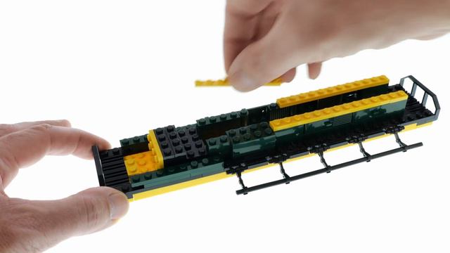 LEGO 10133 Burlington Northern Santa Fe Locomotive BNSF Speed Build - AustrianBrickFan