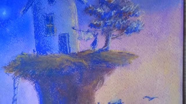 Рисунок пастелью "На краю света". смотреть онлайн