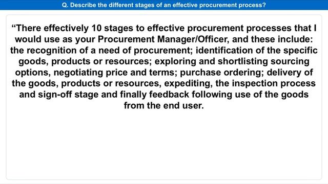 PROCUREMENT MANAGER Interview Questions And Answers (Procurement Officer Job Interview Tips!) смотреть онлайн