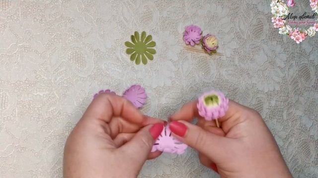 Я в ВОСТОРГЕ... МК ?️Интересные и Красивые цветы из фоамиранаМини /астры из фоамирана. смотреть онлайн