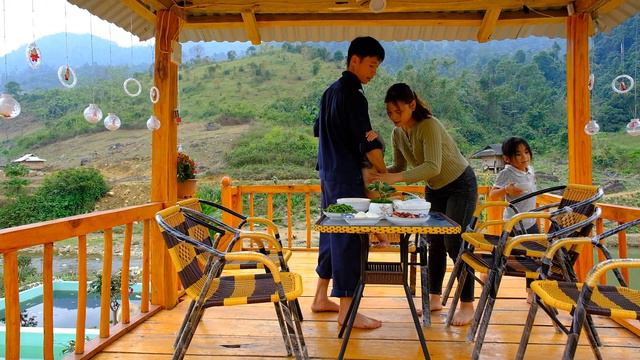 Weeding for glutinous corn, harvesting beans, cooking with daughter and cleaning chicken coop смотреть онлайн