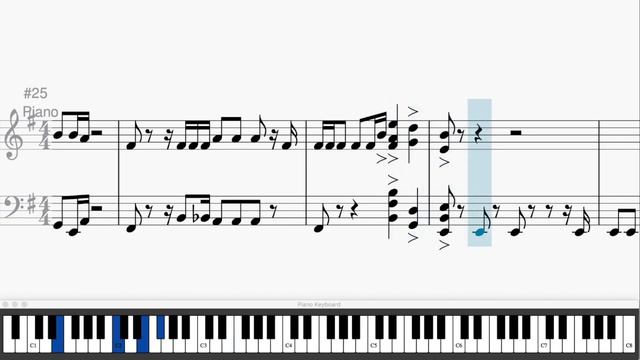 Another One Bites The Dust Piano & Bass + TAB смотреть онлайн