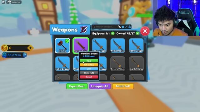 2 QUADRILLION DAMAGE PER HIT? - SWORD FIGHTER SIMULATOR - ROBLOX смотреть онлайн