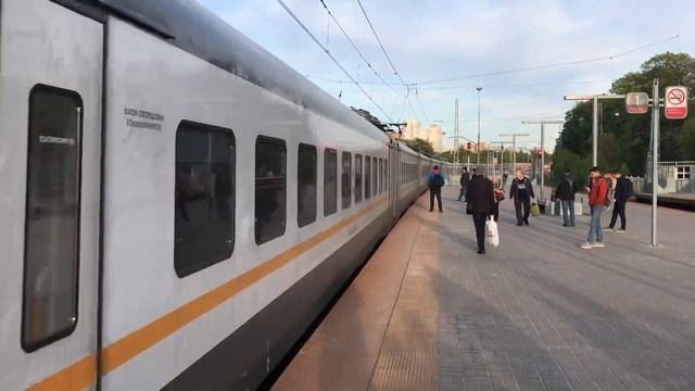 Электропоезд ЭП2Д-0156 ЦППК станция Тушино смотреть онлайн
