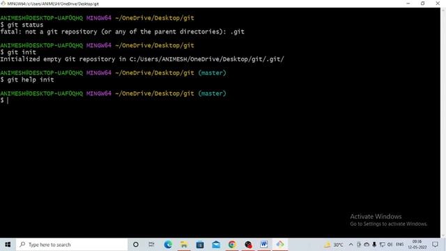 Git -part2 Creating empty repository using command "init" смотреть онлайн