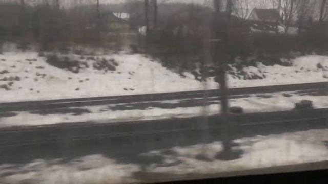 Вид из окна поезда Гродно-Минск на первом электрифицированном участке Бжд Молодечно-Минск часть 1 смотреть онлайн