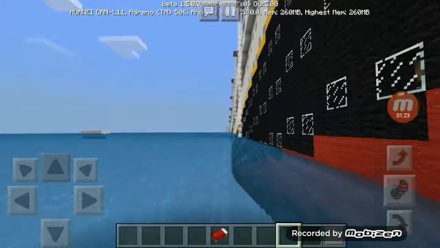 Крушение титаника в майнкрафте