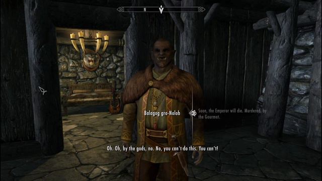 Skyrim ٠ What if you tell the Gourmet that you will kill the Emperor смотреть онлайн
