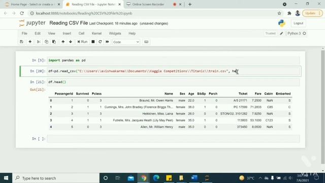 Loading CSV file using Pandas | Python смотреть онлайн