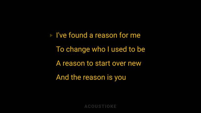 The Reason - Hoobastank (Lower Key Acoustic Karaoke) смотреть онлайн