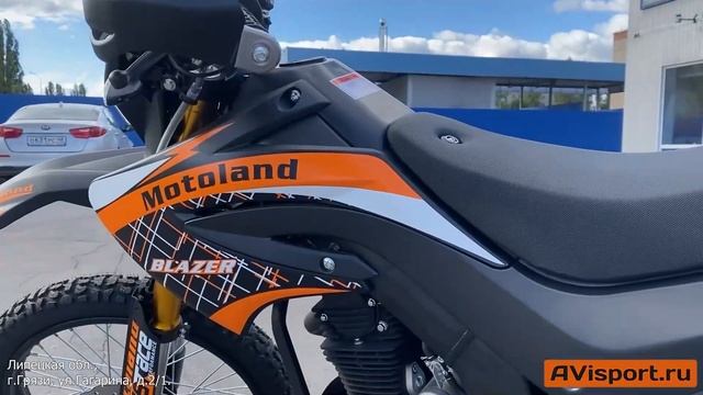 Мотоцикл Motoland BLAZER (XV250-B) (165FMM) черный/оранжевый смотреть онлайн