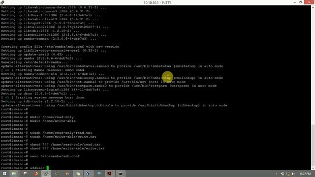Install dan Konfigurasi SAMBA di Debian Server - SysAdmin STMIK BaniSaleh 2018 смотреть онлайн