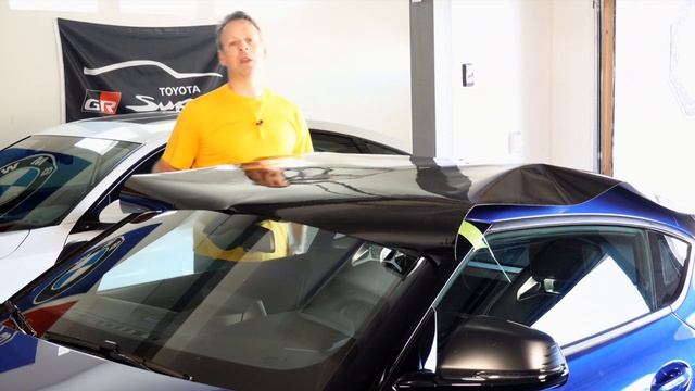 HOW-TO: Vinyl Wrap YOUR Roof?!? // (MKV Toyota GR Supra) смотреть онлайн