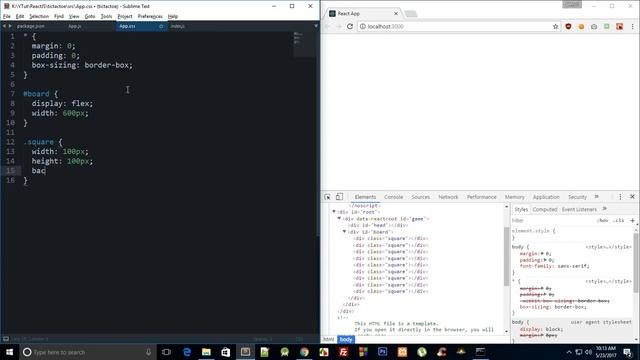 React JS Tutorial 18: Tic Tac Toe - Part 1 смотреть онлайн