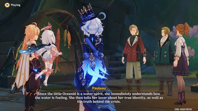 Genshin Impact: Furina Story Quest - Fontaine - Update 4.2 - "The Little Oceanid" смотреть онлайн