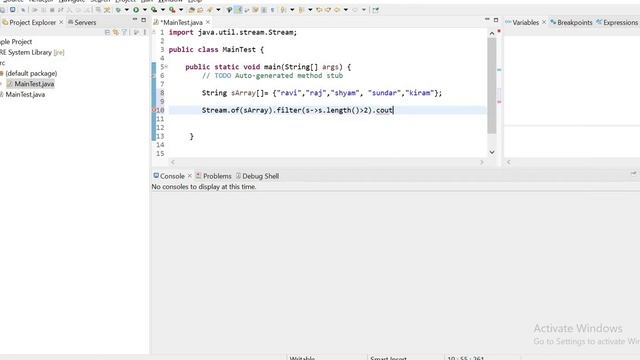 Stream to count of string which string contains length greater than 3 in java 8. смотреть онлайн