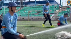 Соревнования по ПСП (боевое развёртывания среди мужчин) в Кызылорде #кызылорда #firesport #мчс