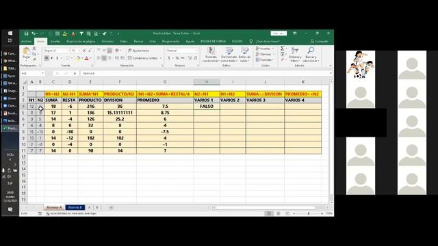 CLASES DE HOJA ELECTRONICA (EXCEL) - PRACTICA LIBRE DEL TEMA 5 смотреть онлайн