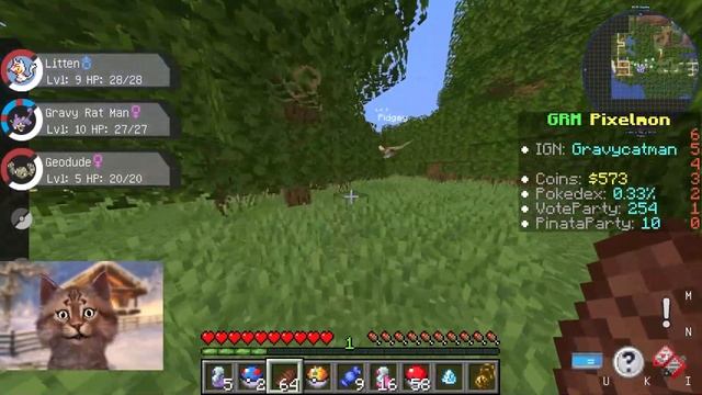 I GOT MY FIRST POKEMON - Minecraft Pixelmon смотреть онлайн