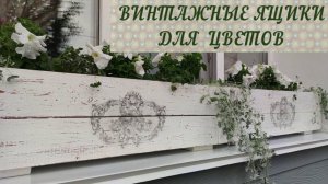 ВИНТАЖНЫЕ ЯЩИКИ НА ОКНА ДЛЯ ЦВЕТОВ