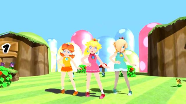 ❤️[MMD]Mario Princesses - Caramelldansen❤️#mmd #princesspeach #princessrosalina #princessdaisy