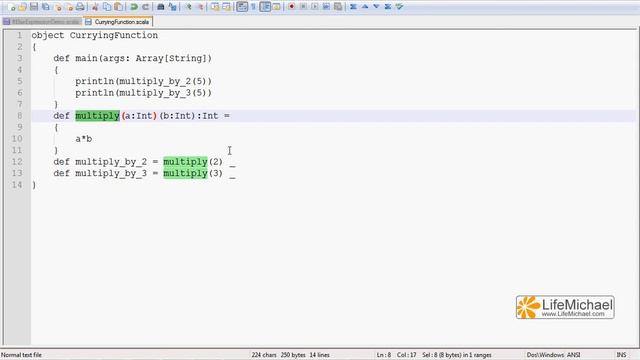 Currying Function in Scala смотреть онлайн