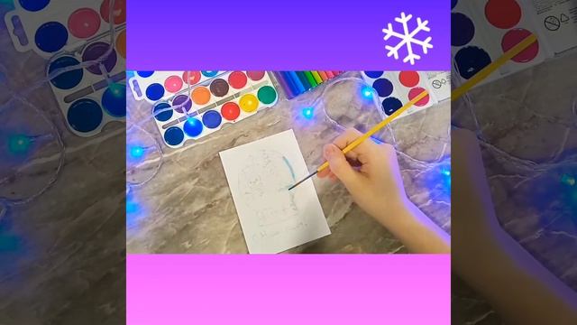 Рисуем новогоднюю открытку смотреть онлайн