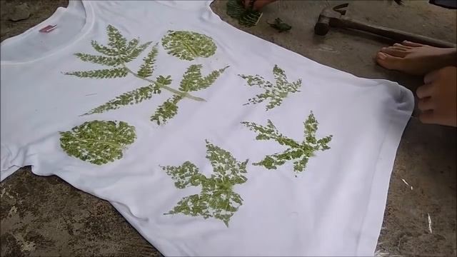 How to Make Eco print on Fabric - Eco Printing Fabric Tutorial - Eco Printing with Hammer смотреть онлайн