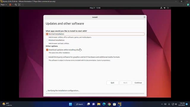 How to install Ubuntu 22.04 LTS on VMware Workstation Player 17 in Windows 11 смотреть онлайн