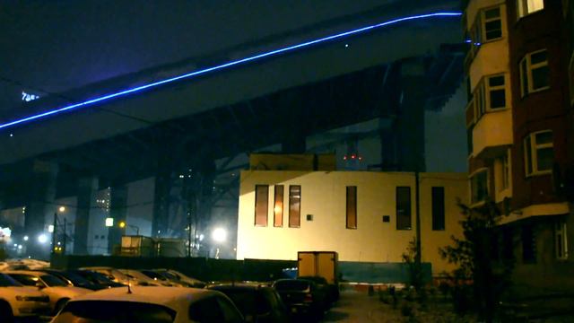 Ночной снегопад и метель в Москве. Классная погода для прогулки.