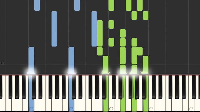 "La Vie en rose" Edith Piaf sheet music for piano, voice, guitar chords - Synthesia Preview смотреть онлайн