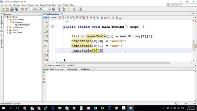 java Work On Two Dimensional Array 129 смотреть онлайн