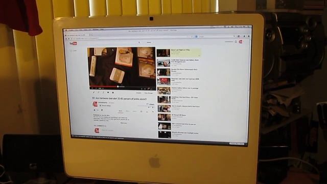 Late 2006 20" iMac I got for free! смотреть онлайн